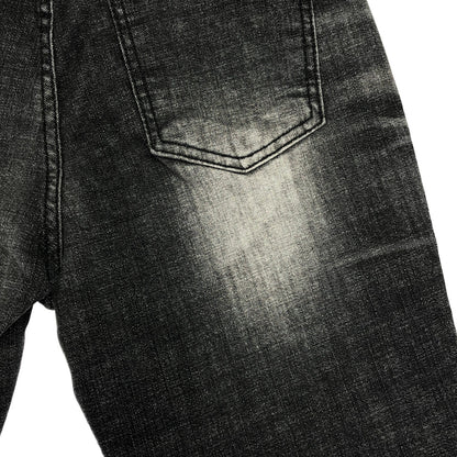 その他ブランド 【SYNERJYN.】ブラック CAT WASHING MID-RISE ジーンズ ボトムス