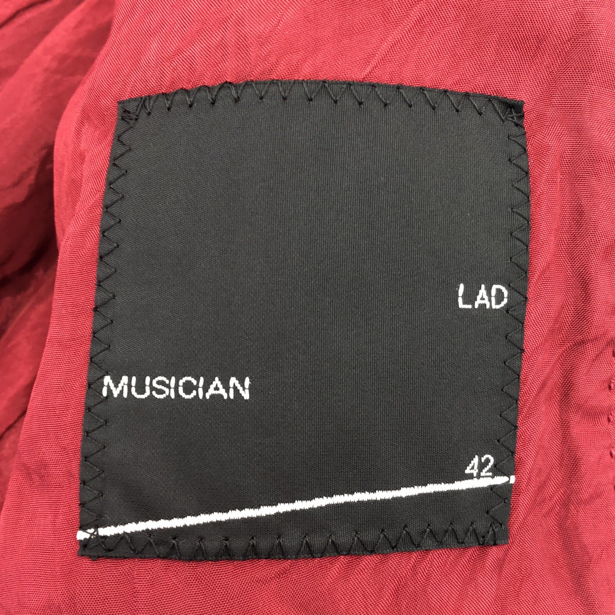 LAD MUSICIAN ラッドミュージシャン 2206-318 ブラック ベロア シングルジャケット トップス