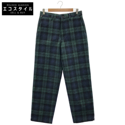 TOMMYHILFIGER トミーヒルフィガー グリーン×ネイビー チェック パンツ ボトムス