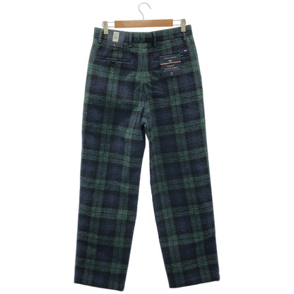 TOMMYHILFIGER トミーヒルフィガー グリーン×ネイビー チェック パンツ ボトムス