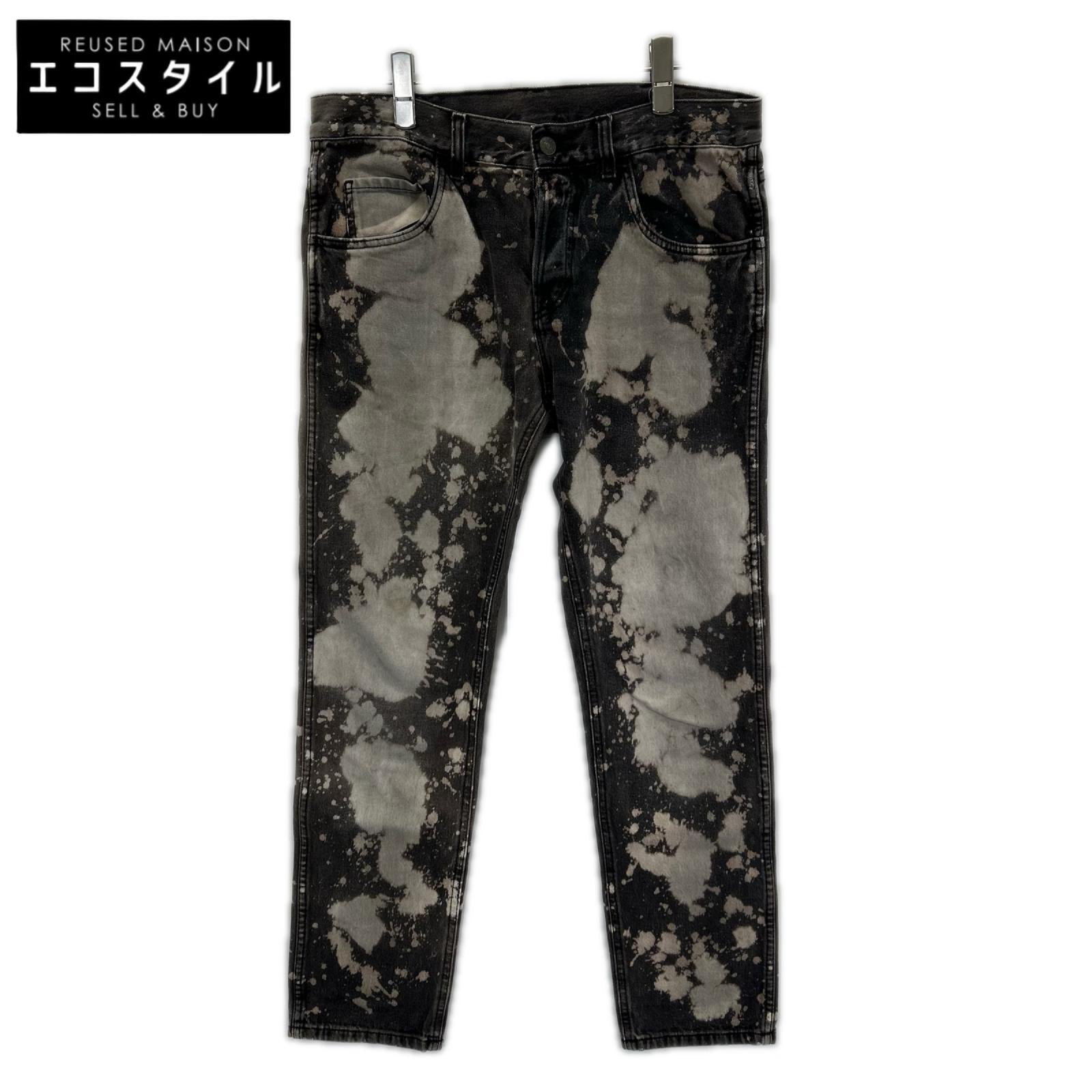 GUCCI グッチ 408637 XD548 グレー系 ブリーチ加工 デニムパンツ ボトムス