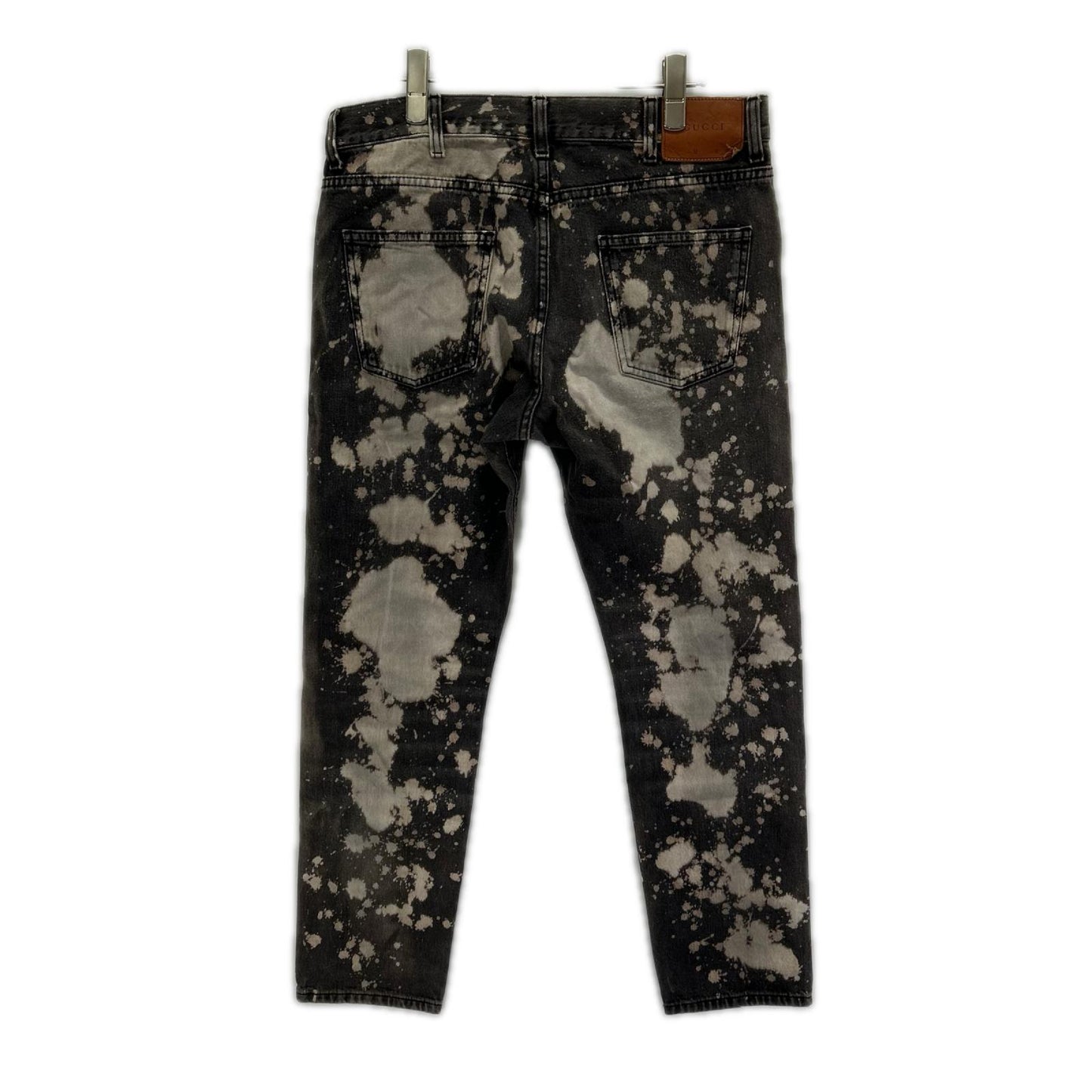 GUCCI グッチ 408637 XD548 グレー系 ブリーチ加工 デニムパンツ ボトムス