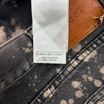 GUCCI グッチ 408637 XD548 グレー系 ブリーチ加工 デニムパンツ ボトムス