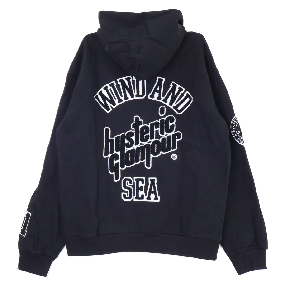 WIND AND SEA ウィンダンシ― ｘHYSTERIC GLAMOUR【新品】WDS-C-HYS-23-AP-Q1-15 VARSITY HOODIE バーシティ プルオーバー パーカー トップス