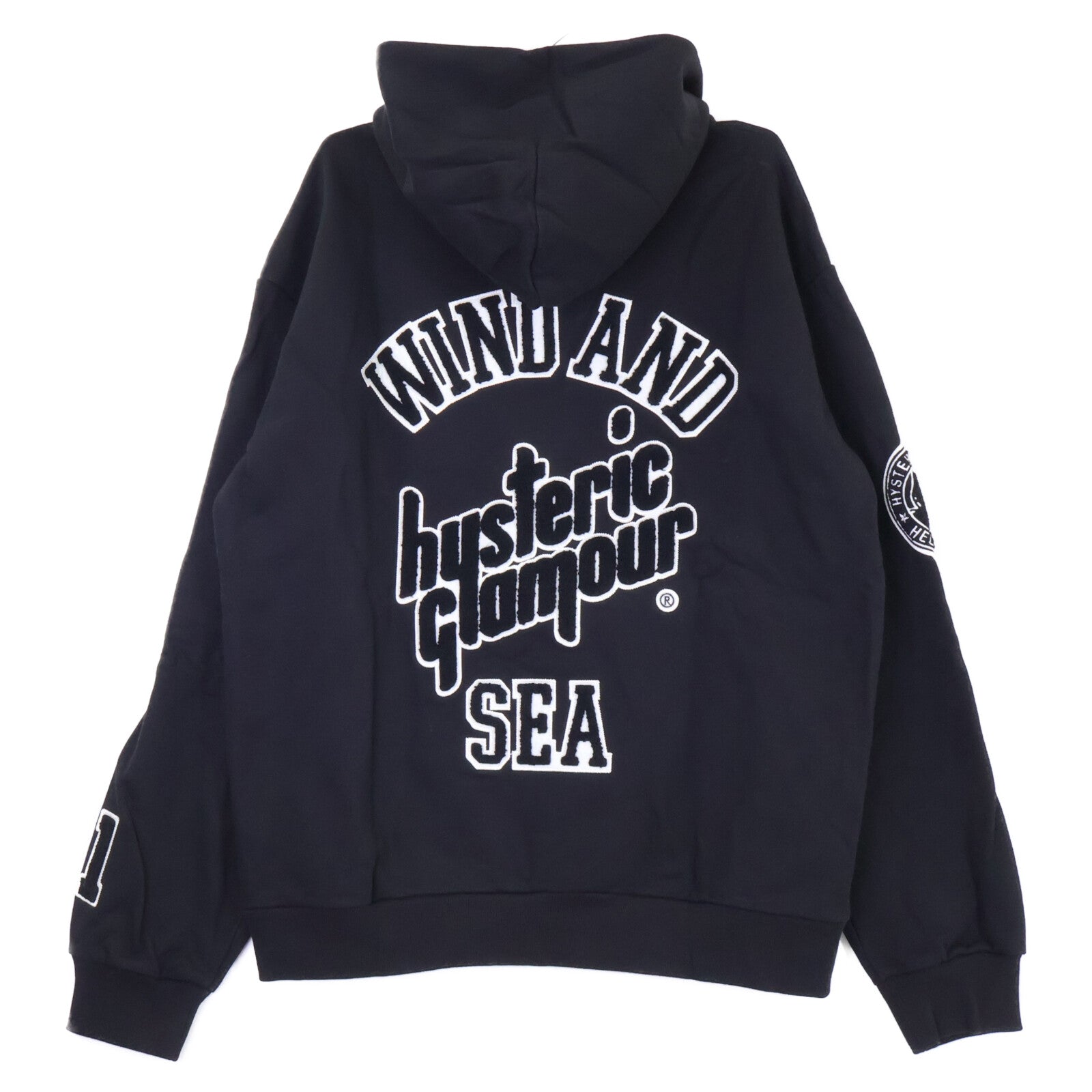 WIND AND SEA ウィンダンシ― ｘHYSTERIC GLAMOUR【新品】WDS-C-HYS-23-AP-Q1-15 VARSITY HOODIE バーシティ プルオーバー パーカー トップス