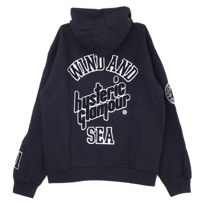 WIND AND SEA ウィンダンシ― ｘHYSTERIC GLAMOUR【新品】WDS-C-HYS-23-AP-Q1-15 VARSITY HOODIE バーシティ プルオーバー パーカー トップス