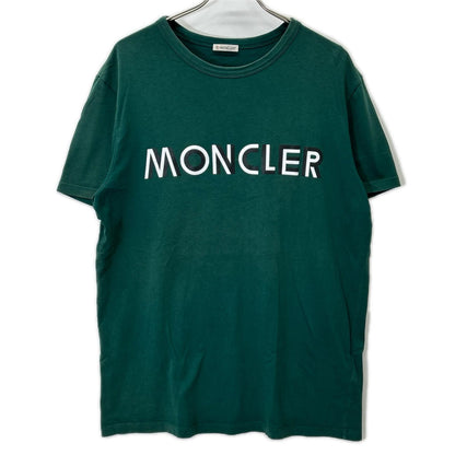 MONCLER モンクレール 20年製 グリーン ロゴプリント MAGLIA Tシャツ トップス