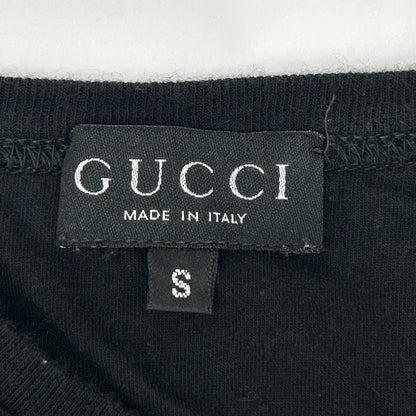 GUCCI グッチ トムフォード期　ブラック GGマーク刺繍 コットン 半袖Tシャツ トップス