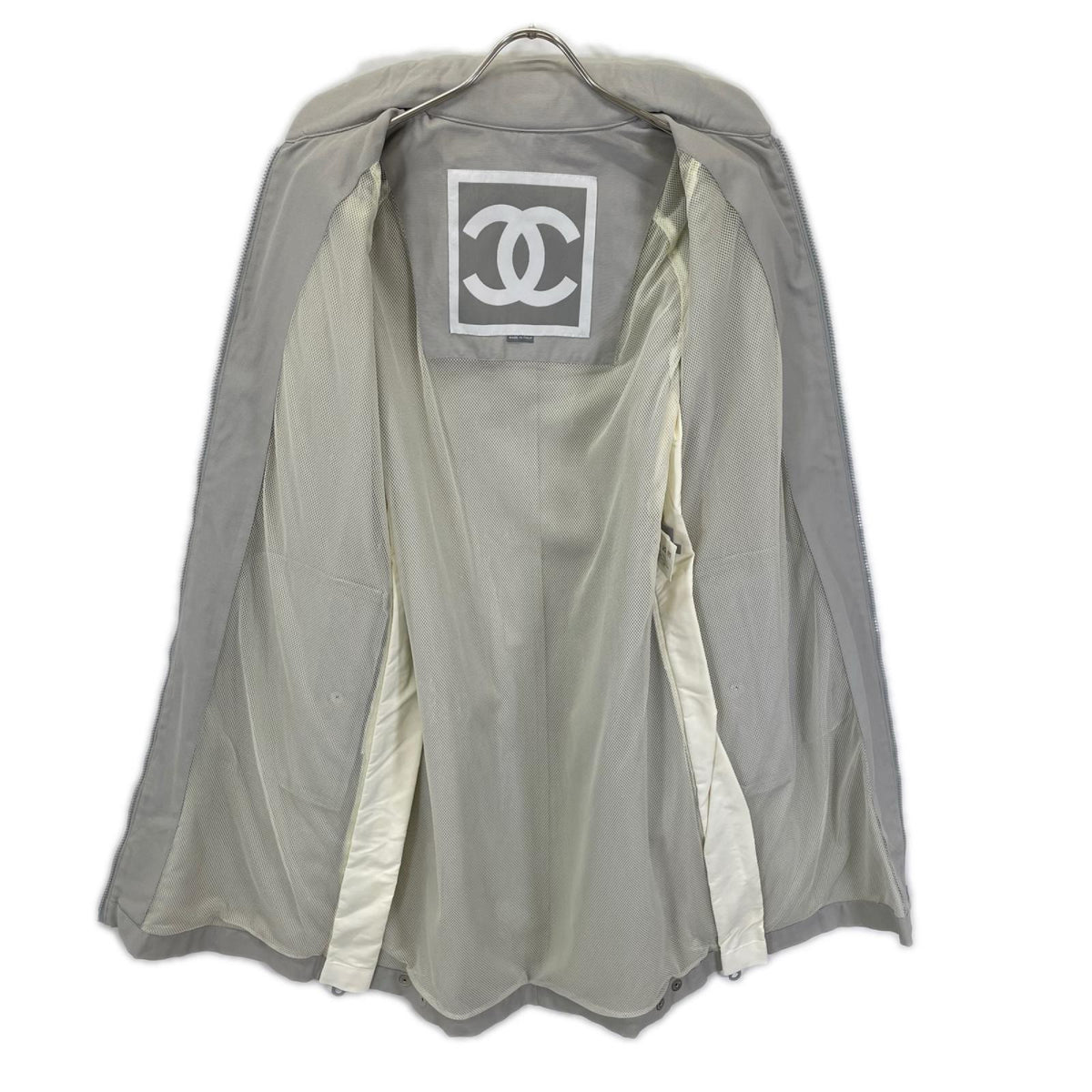 CHANEL シャネル ホワイト ココマーク ナイロンジャケット ジャケット