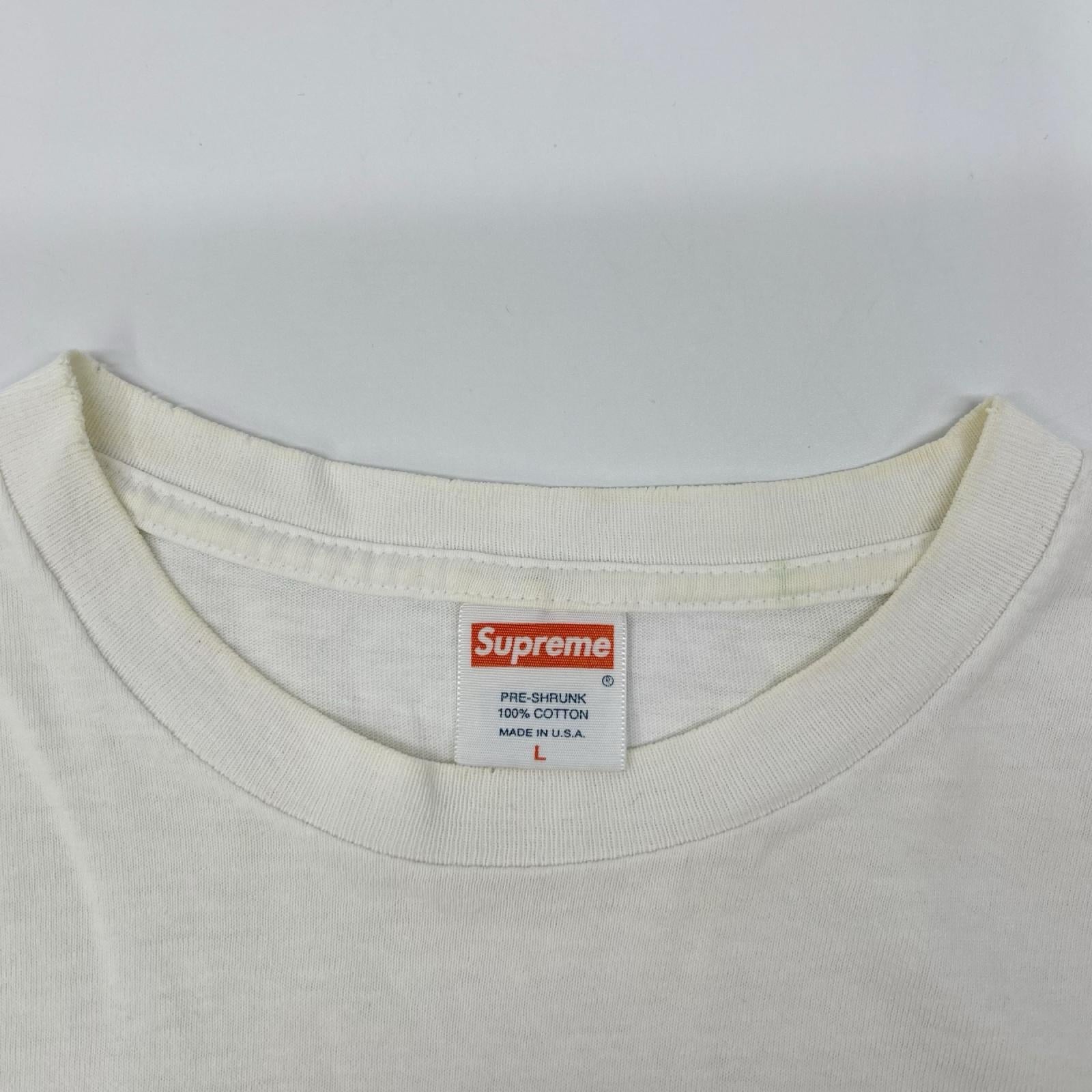 Supreme シュプリーム ホワイト ラリー・クラークプリント 半袖 Tシャツ トップス