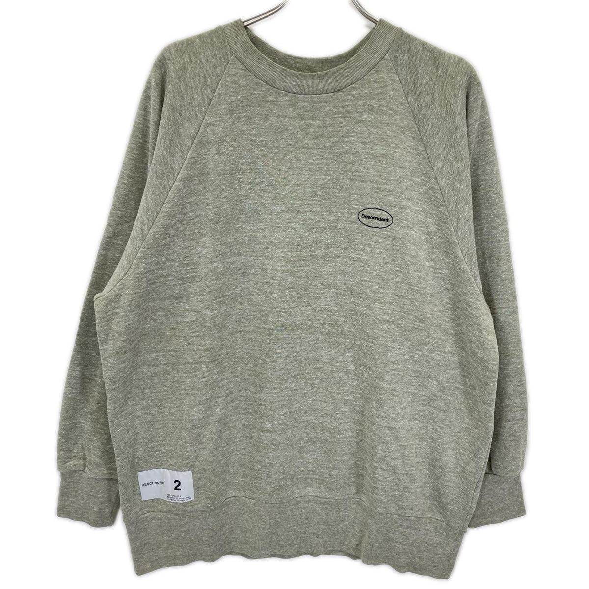 DESCENDANT ディセンダント グリーン PECREW NECK スウェット トップス