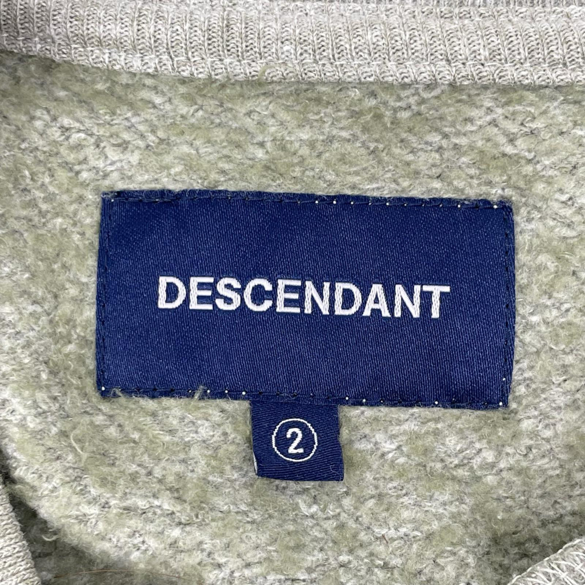 DESCENDANT ディセンダント グリーン PECREW NECK スウェット トップス
