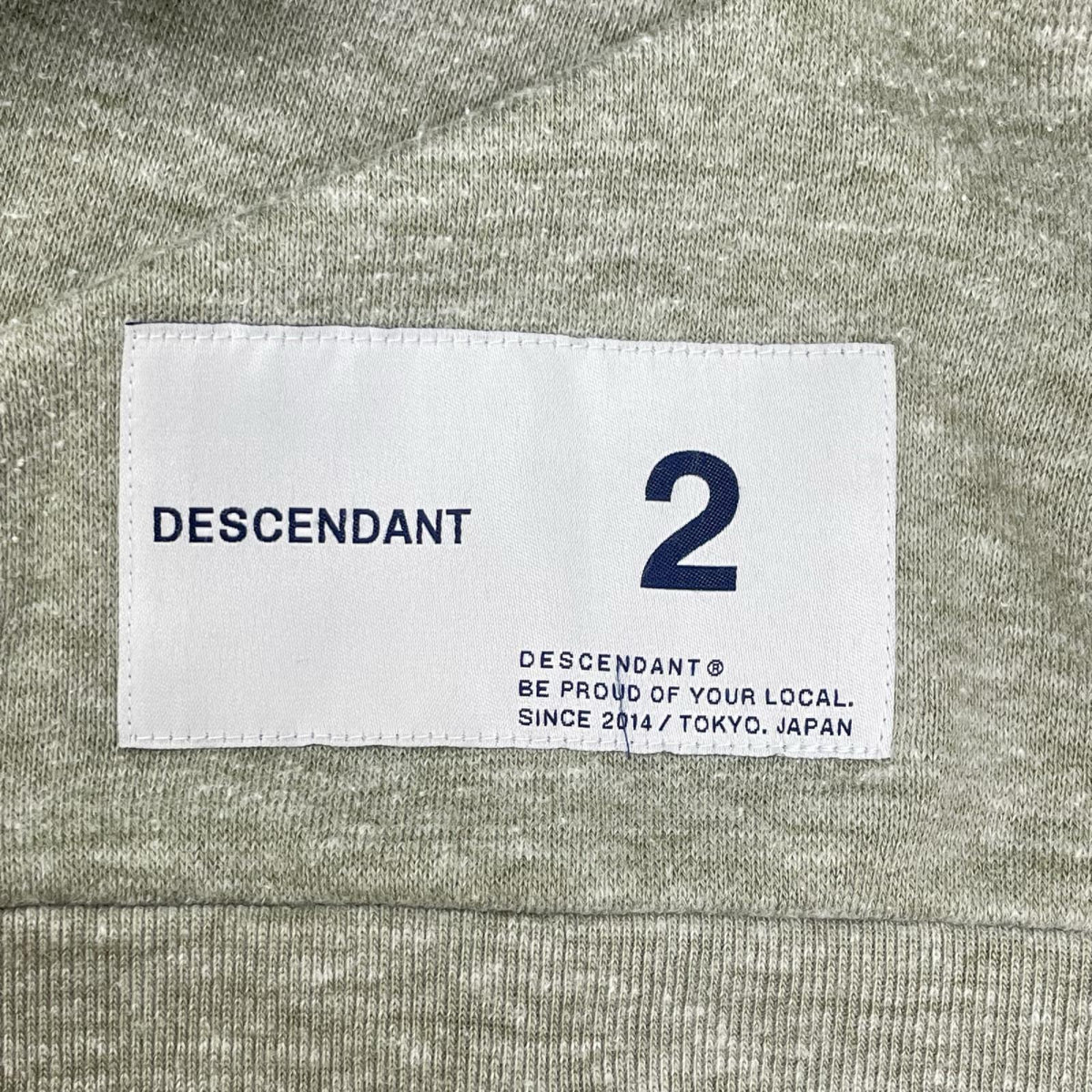 DESCENDANT ディセンダント グリーン PECREW NECK スウェット トップス