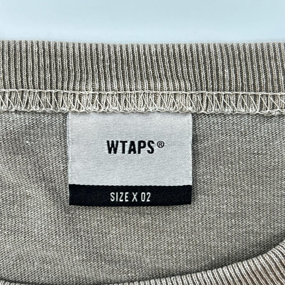(W)TAPS ダブルタップス カーキ フェード加工 ロングスリーブ カットソー トップス