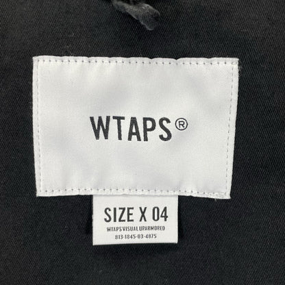 (W)TAPS ダブルタップス ブラック コットン ミリタリージャケット ジャケット