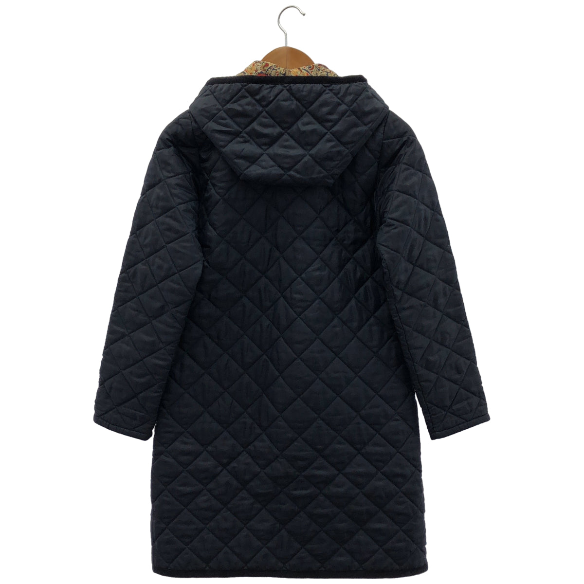 LAVENHAM ラベンハム ネイビー リバティ キルティング ロングコート トップス