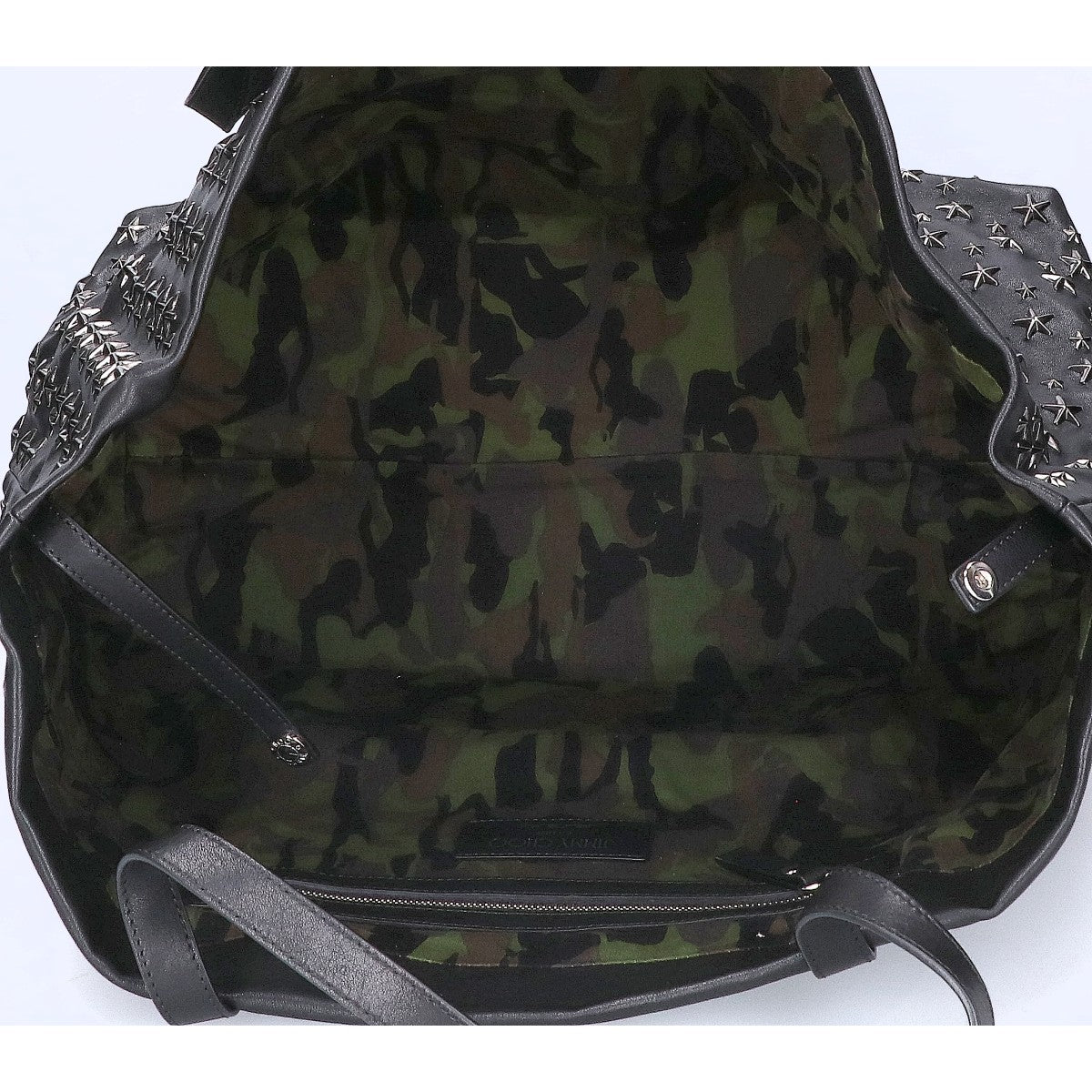 JIMMY CHOO ジミーチュウ PIMLICO レザー スタースタッズ トートバッグ
