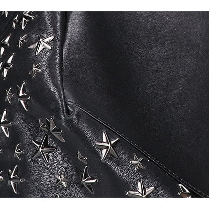 JIMMY CHOO ジミーチュウ PIMLICO レザー スタースタッズ トートバッグ
