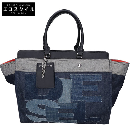 DIESEL ディーゼル ロゴパッチ デニム トートバッグ