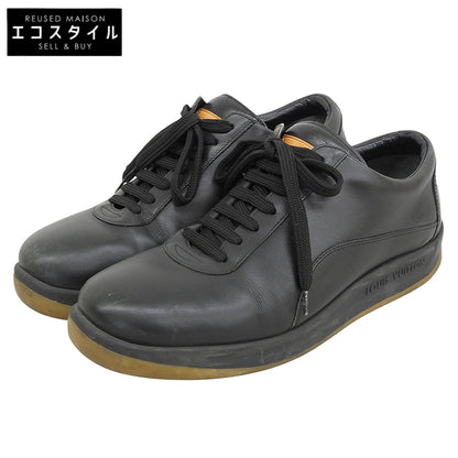 LOUIS VUITTON ルイヴィトン レザー ローカット スニーカー シューズ メンズ ブラック 5 1/2 シューズ