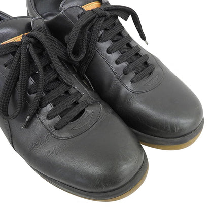 LOUIS VUITTON ルイヴィトン レザー ローカット スニーカー シューズ メンズ ブラック 5 1/2 シューズ