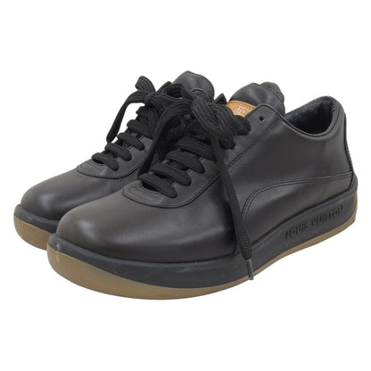 LOUIS VUITTON ルイヴィトン レザー ローカットスニーカー シューズ レディース 黒 ブラック 34 1/2 シューズ