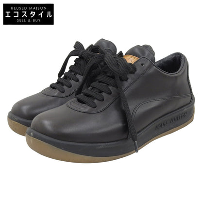 LOUIS VUITTON ルイヴィトン レザー ローカットスニーカー シューズ レディース 黒 ブラック 34 1/2 シューズ
