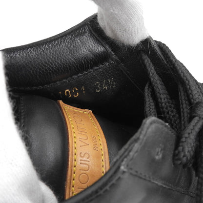 LOUIS VUITTON ルイヴィトン レザー ローカットスニーカー シューズ レディース 黒 ブラック 34 1/2 シューズ