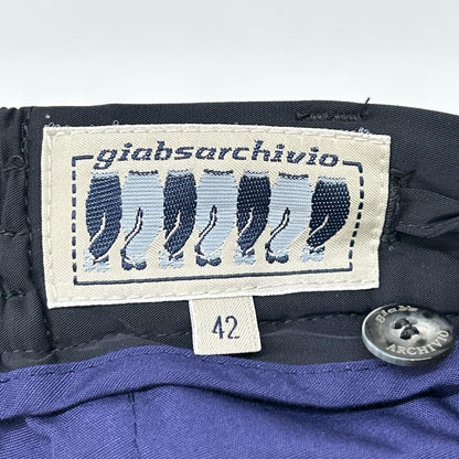giab's ARCHIVIO ジャブスアルキヴィオ ブラック MASACCIO/M1 ナイロン パンツ ボトムス