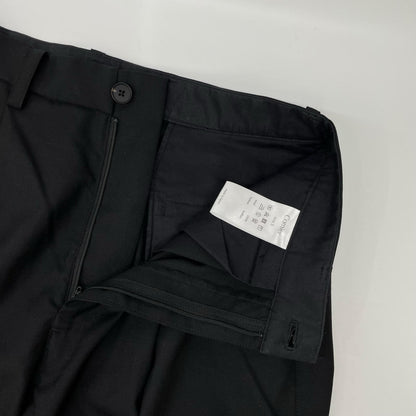 Cornier コルニエ ブラック ウール100% buffaloボタン スラックスパンツ ボトムス