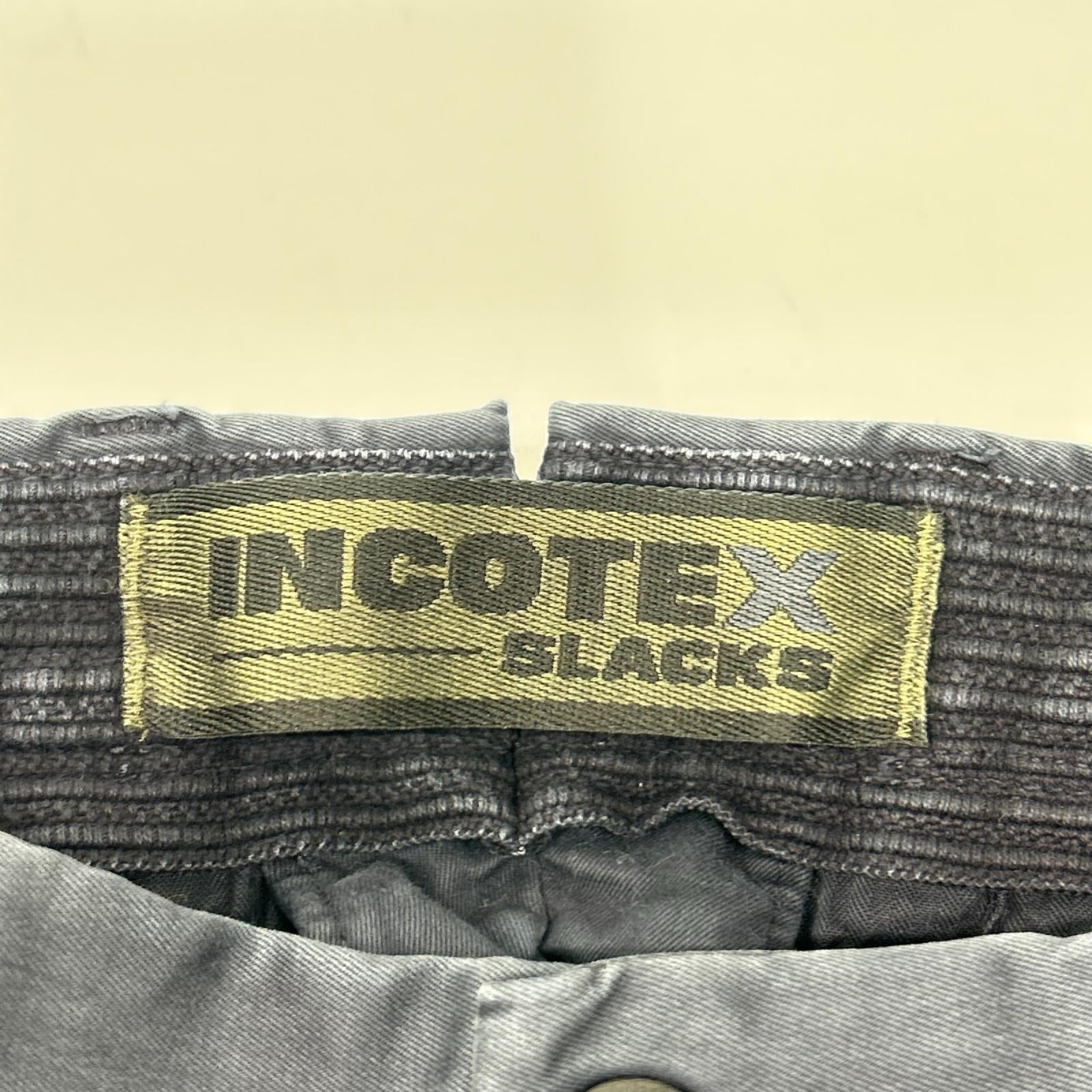 INCOTEX インコテックス ネイビー 100型 ガーメントダイ ストレッチ パンツ ボトムス