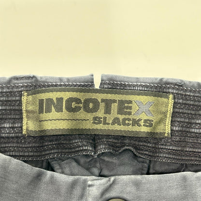 INCOTEX インコテックス ネイビー 100型 ガーメントダイ ストレッチ パンツ ボトムス