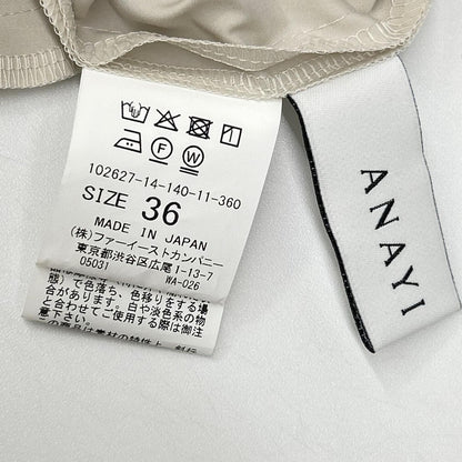 ANAYI アナイ 26年製 ポンチ×タフタバックシャン ワンピース ワンピース