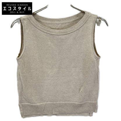 FOXEY フォクシー 40995 クリーム SABALAN ノースリーブ ニットセーター トップス