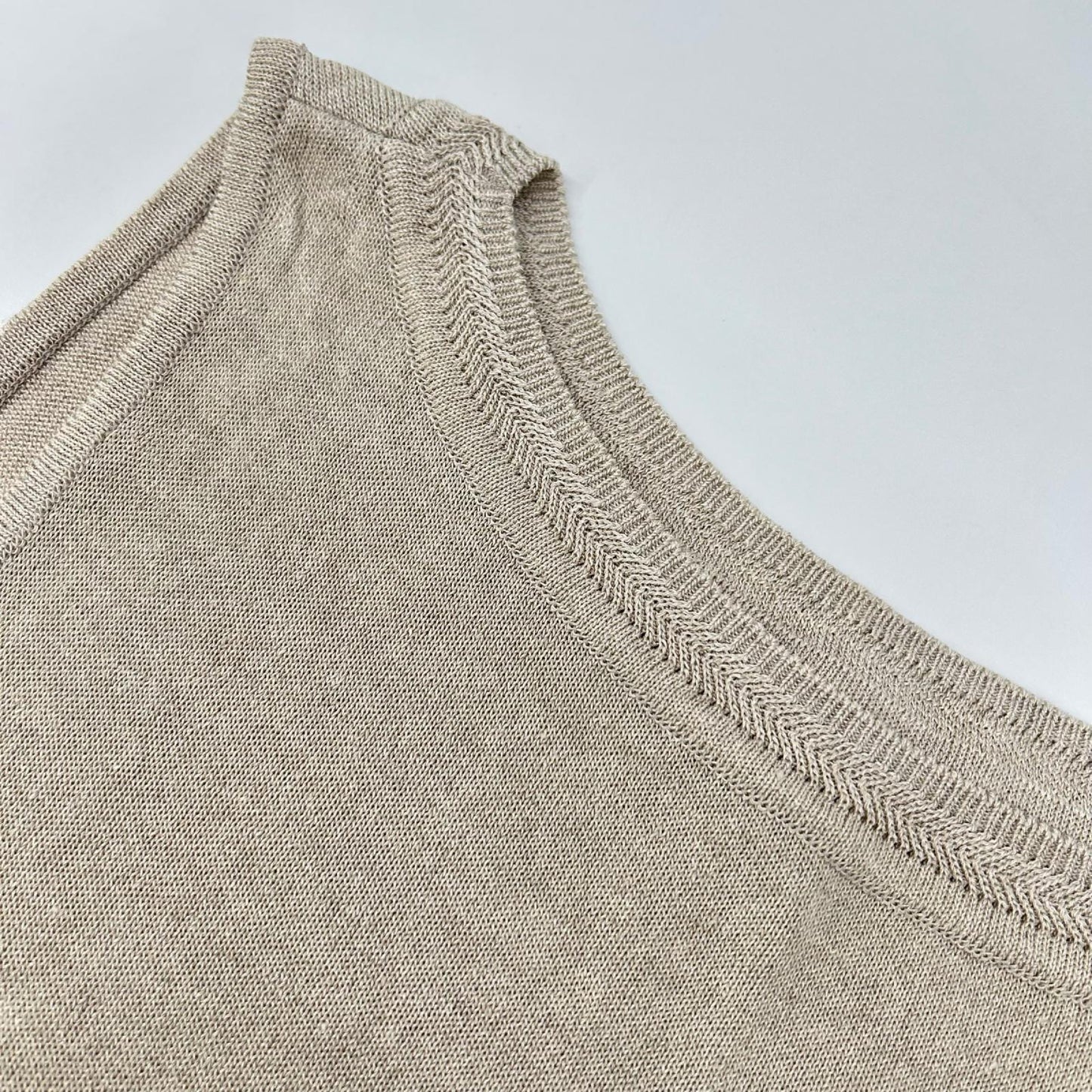FOXEY フォクシー 40995 クリーム SABALAN ノースリーブ ニットセーター トップス