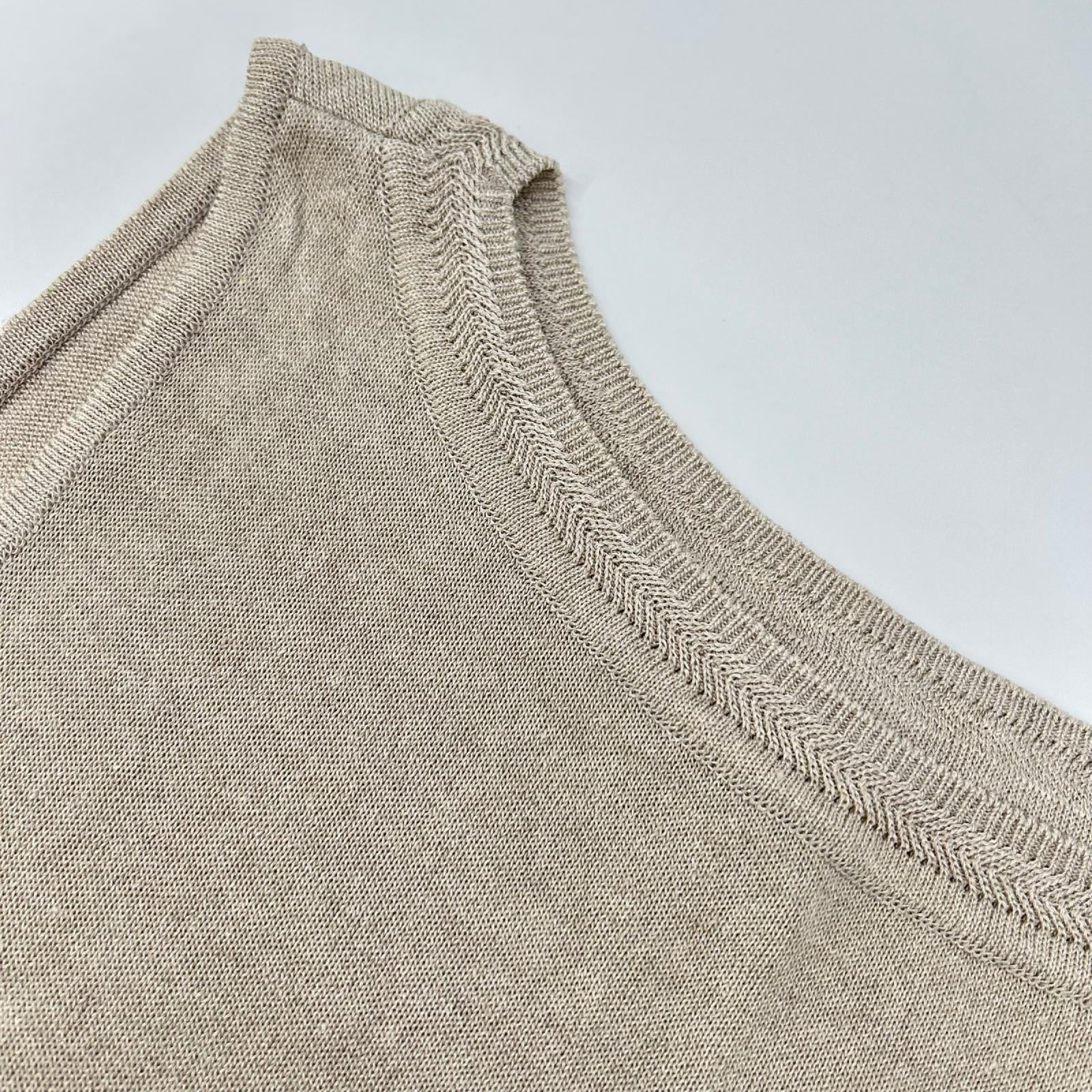 FOXEY フォクシー 40995 クリーム SABALAN ノースリーブ ニットセーター トップス