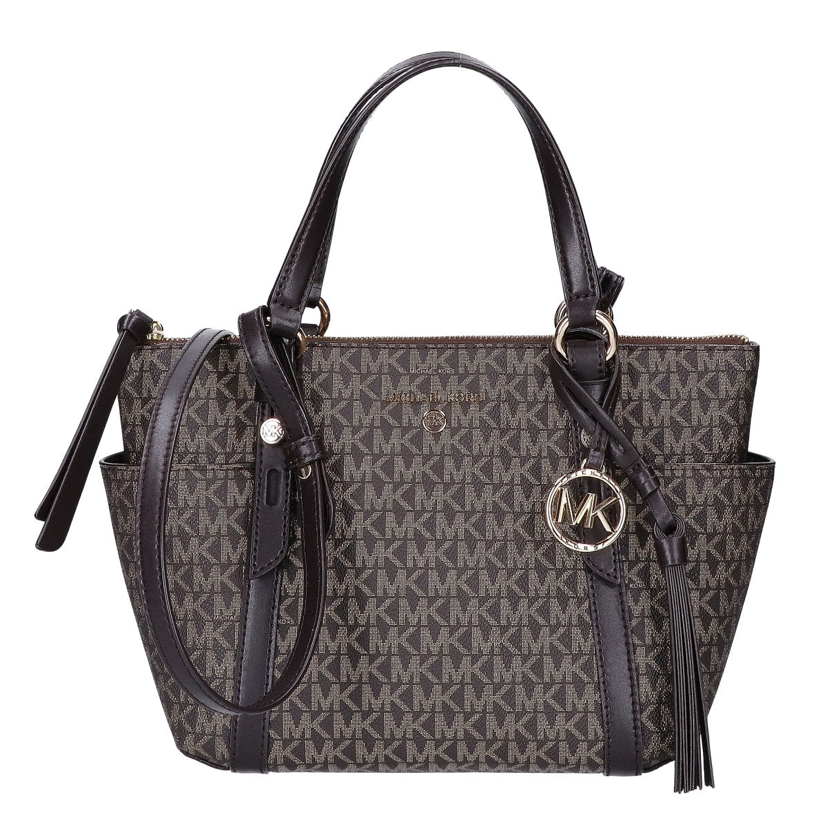 MICHAEL KORS マイケルコース 30HGUPT1V SULLIVAN サリバン シグネチャー スモール トップジップ タッセル トートバッグ