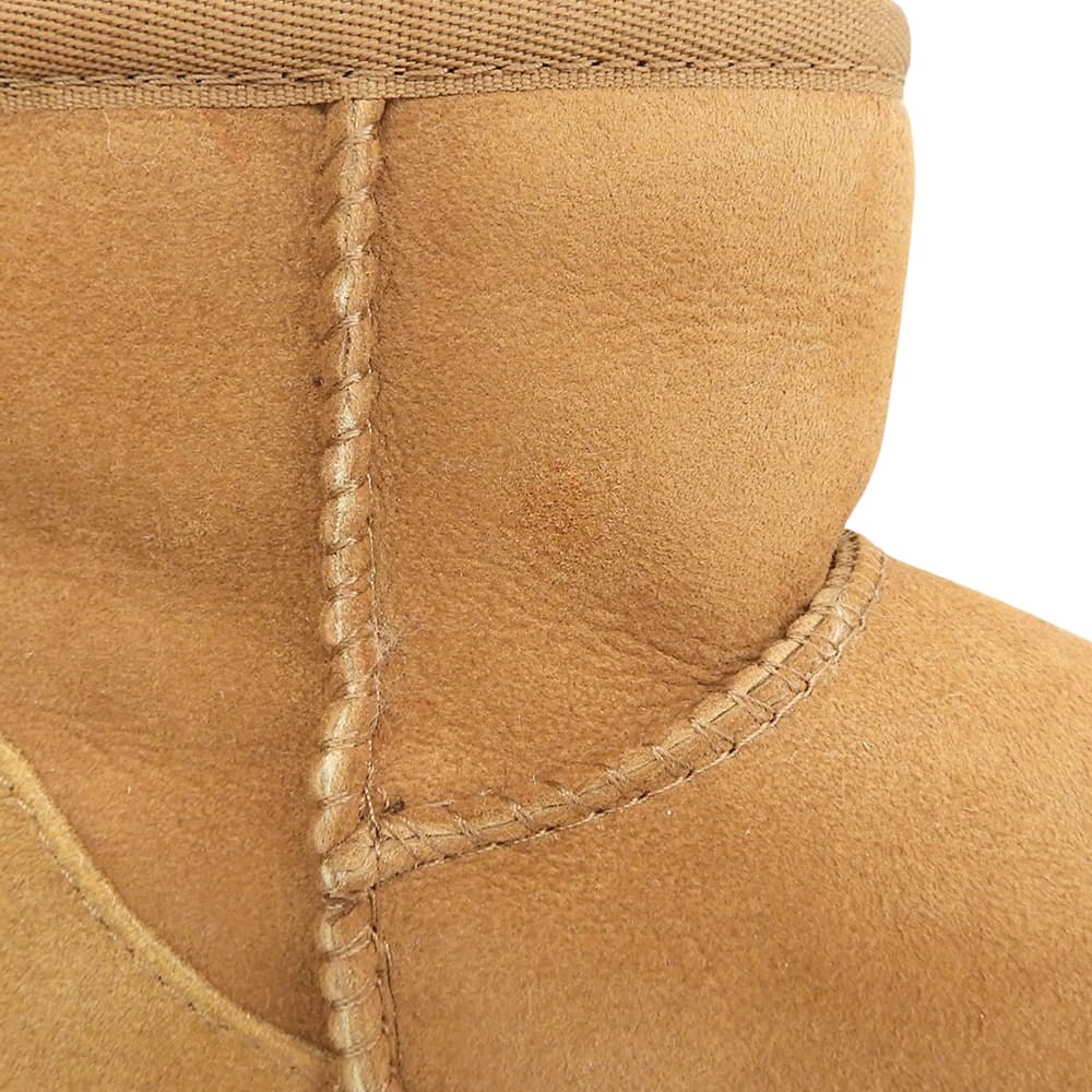 UGG アグ 美品 クラシック ミニ II ムートン ブーツ シューズ レディース ブラウン 22cm 1016222 シューズ