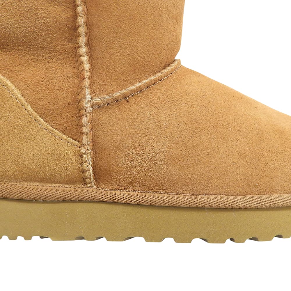 UGG アグ 美品 クラシック ミニ II ムートン ブーツ シューズ レディース ブラウン 22cm 1016222 シューズ