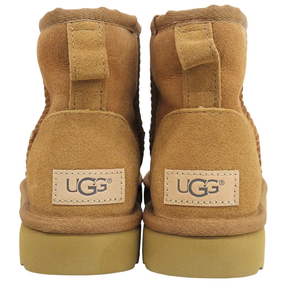 UGG アグ 美品 クラシック ミニ II ムートン ブーツ シューズ レディース ブラウン 22cm 1016222 シューズ