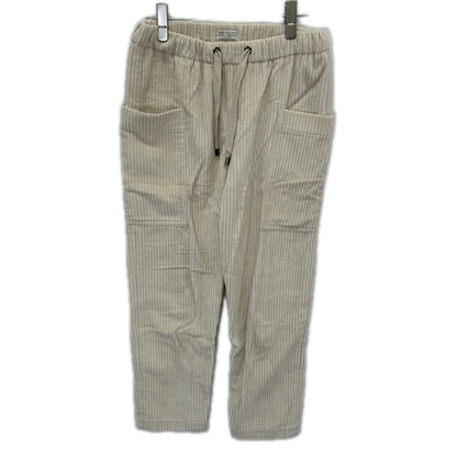 BRUNELLO CUCINELLI ブルネロクチネリ 17AW ホワイト コーデュロイ ドローコード パンツ ボトムス