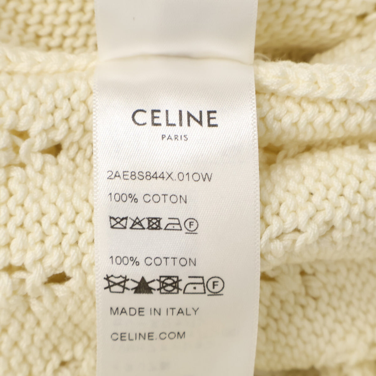 CELINE セリーヌ 【美品/国内正規】2AE8S844X トリオンフ クロップド カーディガン トップス