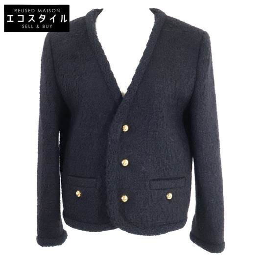 CELINE セリーヌ 【美品/国内正規】RV07U593V カシミヤ/シルク混 シャスールジャケット ジャケット