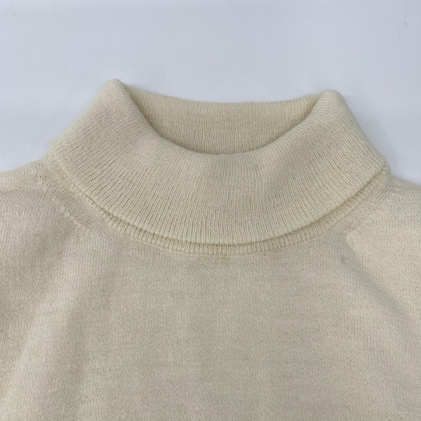 CELINE セリーヌ 2ADRI862Z ホワイト トリオンフ ミドルネックネックニット トップス