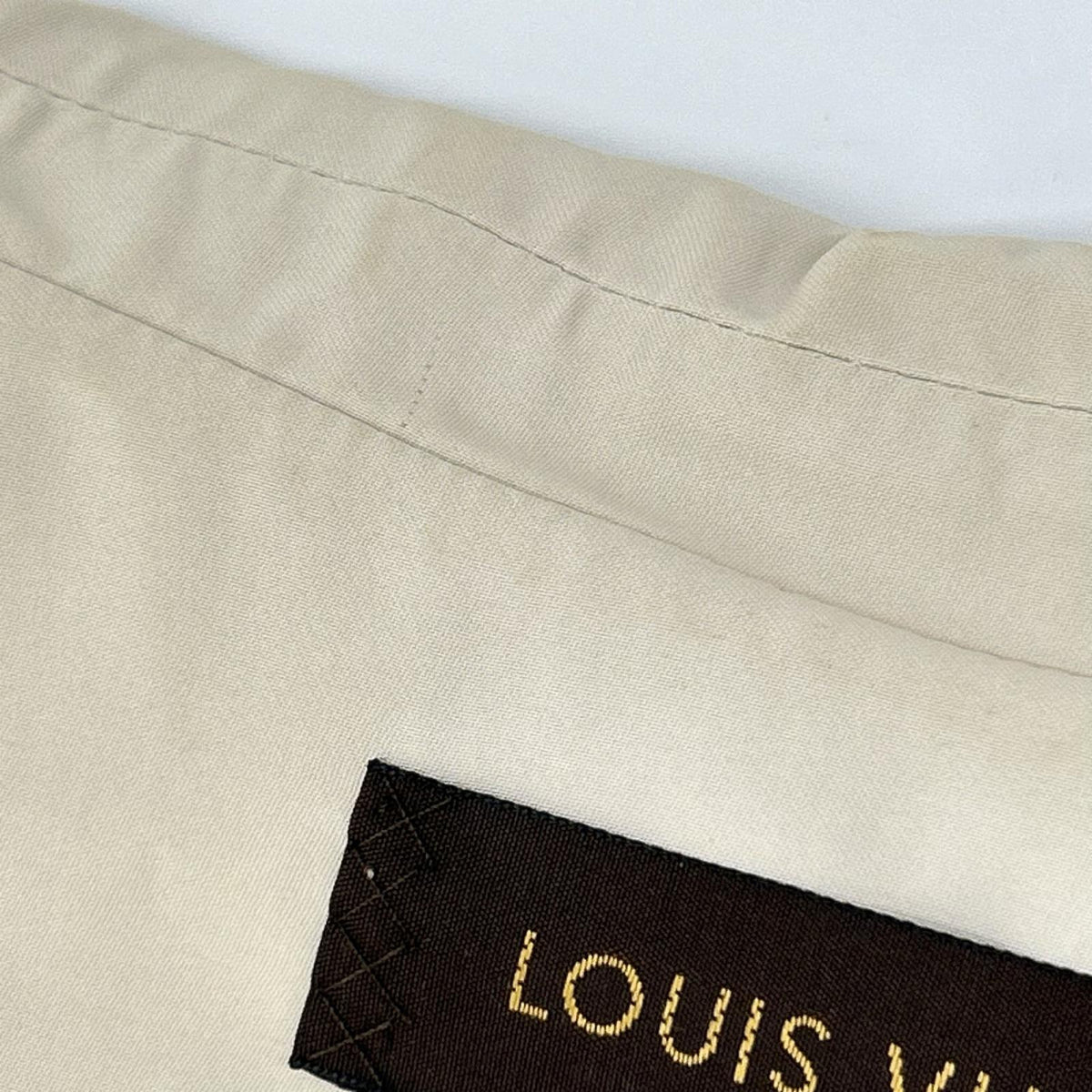 LOUIS VUITTON ルイヴィトン ベージュ ハーフスリーブ フリル ブラウス トップス