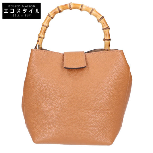 ANAYI アナイ 【美品】バンブーハンドル 2WAYショルダー ハンドバッグ