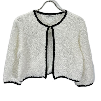 ANAYI アナイ 【美品】25SS GIMA フェザーバイカラーカーディガン トップス