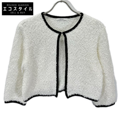 ANAYI アナイ 【美品】25SS GIMA フェザーバイカラーカーディガン トップス