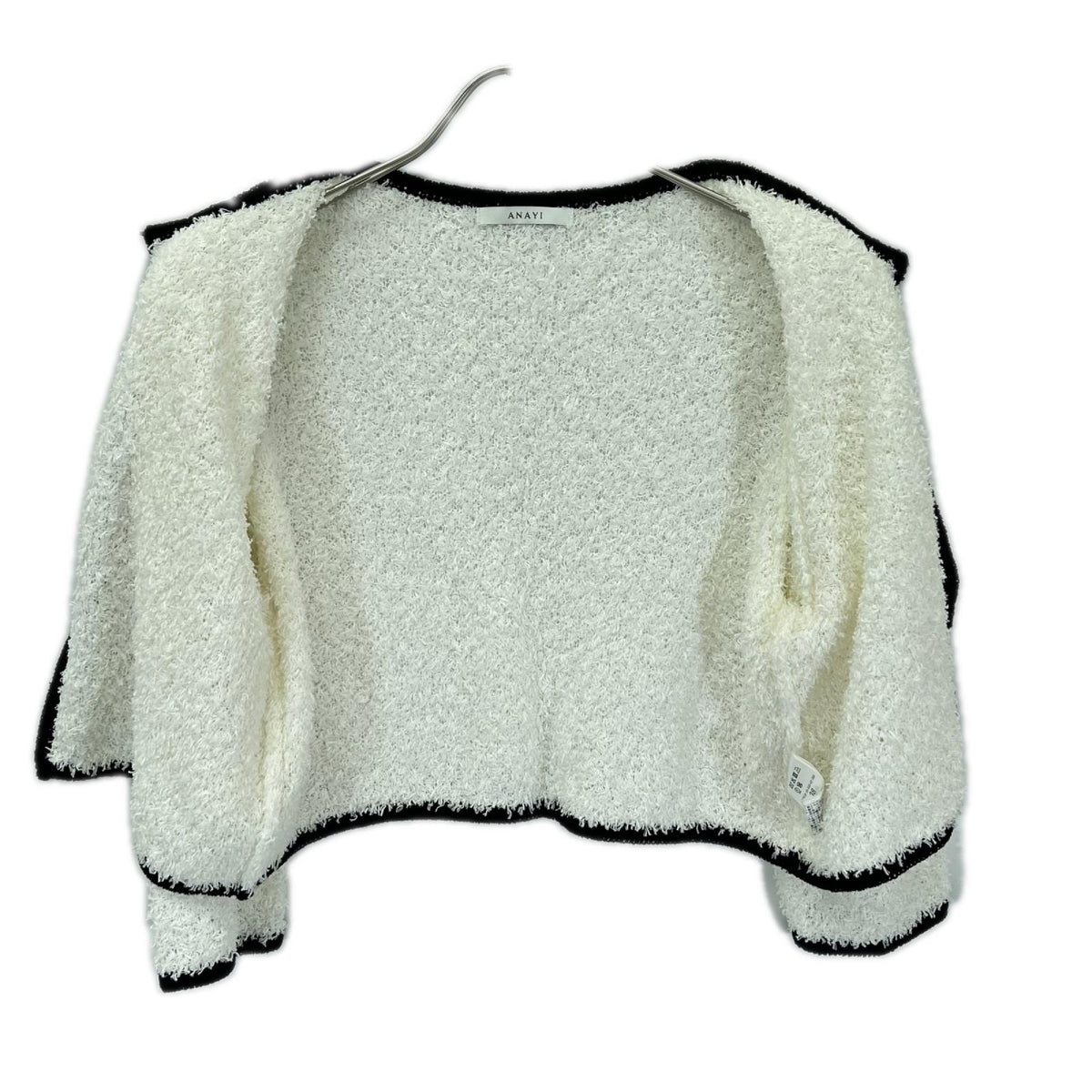 ANAYI アナイ 【美品】25SS GIMA フェザーバイカラーカーディガン トップス