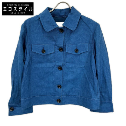 ANAYI アナイ 24SS ブルー デニム リネンジャケット ジャケット